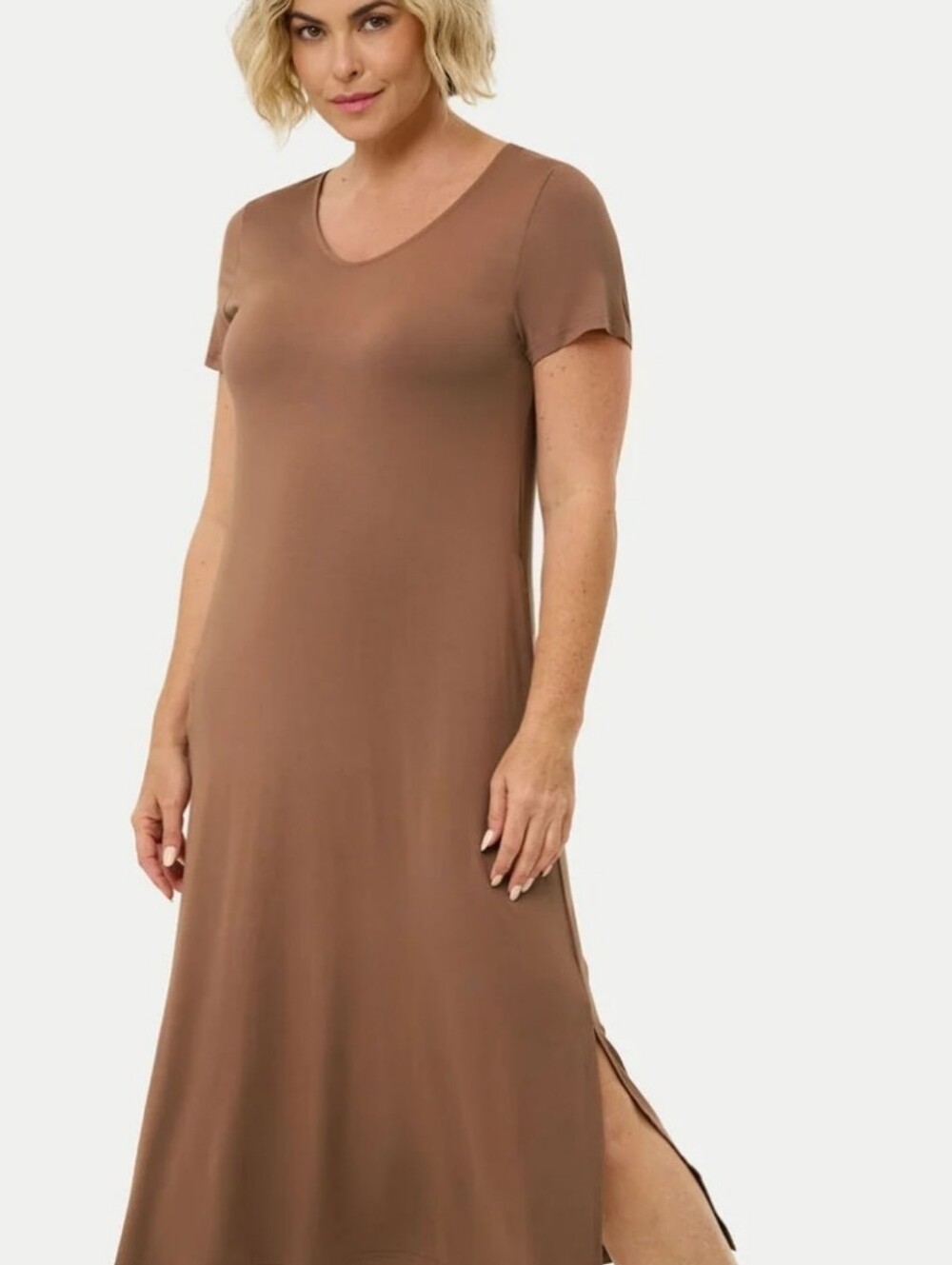 Short Sleeve Long Bamboo Sleepshirt NWT